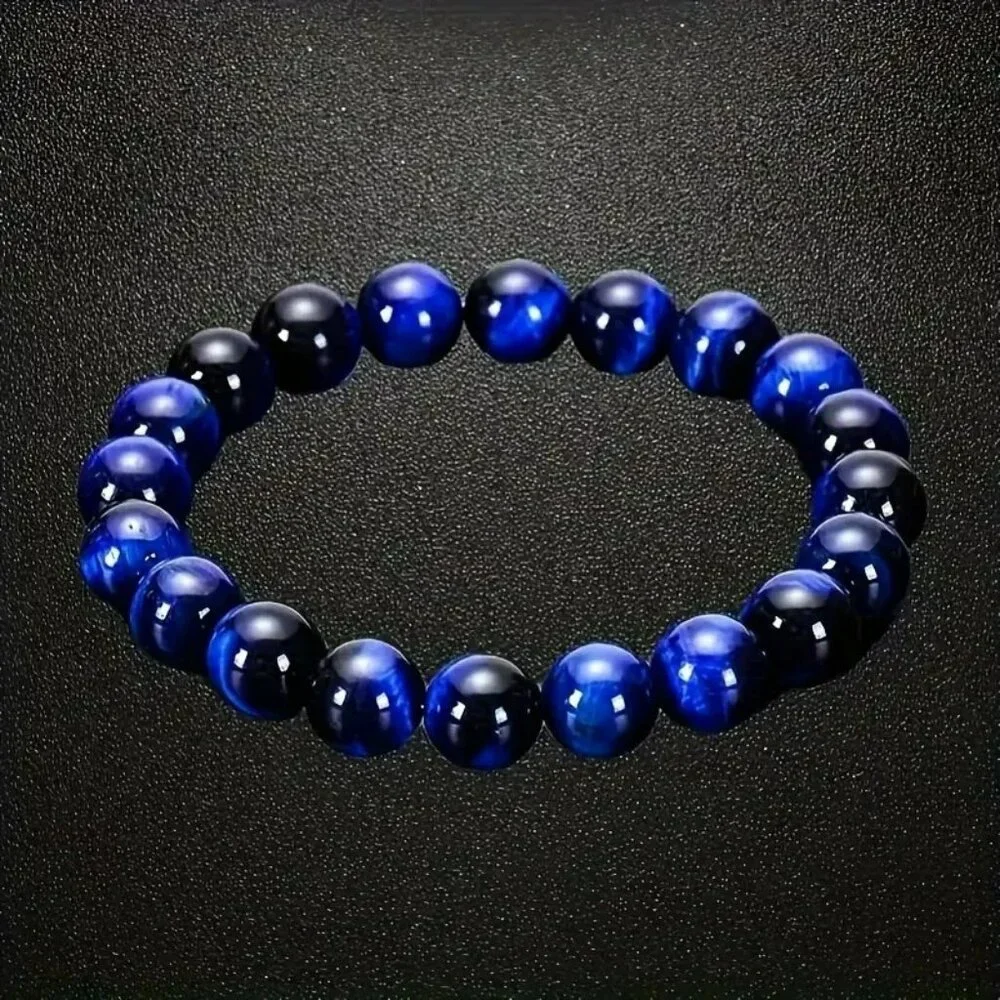 Lapis Lazuli Tiger Eye Stone Bracelet (SKU #0370)